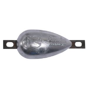 Piranha Anodes Zinc  BOLT ON 77 PEAR ANODE 2.1kg (click for enlarged image)